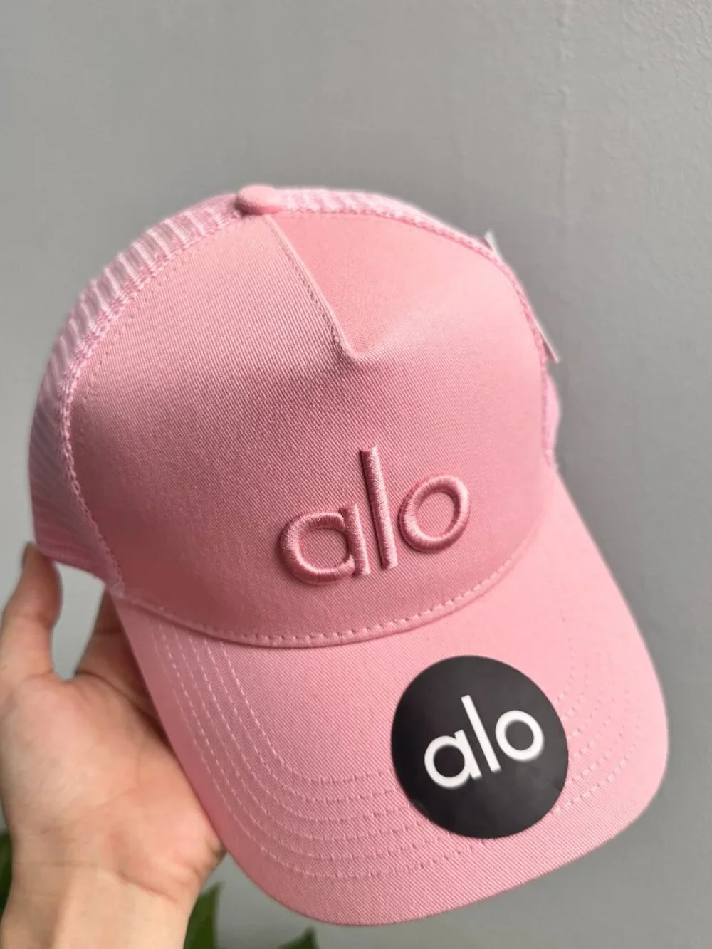 Alo Yoga District Trucker Hat Pink 💗💗 Adjustable baseball Leisure/sports cap